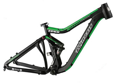 الصين سبائك الألومنيوم جميع الدراجات الجبلية الإطار أسود / أخضر اللون هيكل خفيف الوزن المزود