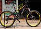 Mtb صباحا الدراجة الجبلية الإطار أسود / برتقالي اللون السلس لحام 152mm السفر المزود